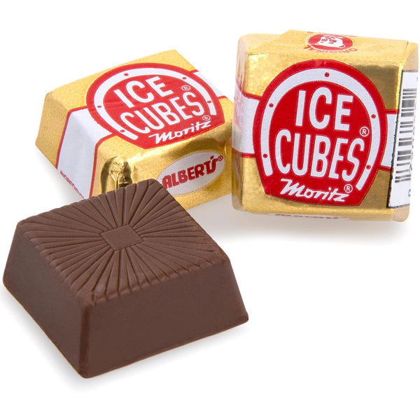 Albert's Moritz Ice Cubes Chocolate Candy Approximately 100 Count (2.5 lbs) Bulk Bag with By The Cup Stickers