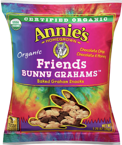 Annie's Homegrown Organic Bunny Grahams (Pack of 10) with By The Cup Stickers