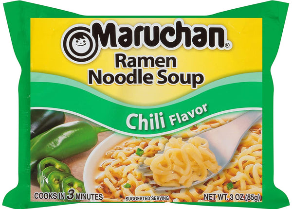 Maruchan Ramen Noodle Soup Variety, 7 Flavors, 3 Ounce Single Servings (Pack of 24) with By The Cup Chopsticks