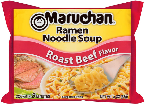 Maruchan Ramen Noodle Soup Variety, 7 Flavors, 3 Ounce Single Servings (Pack of 24) with By The Cup Chopsticks