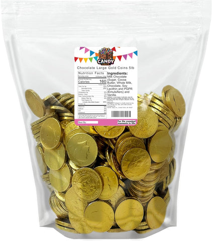 Chocolate Large Gold Coins 5lb Bag