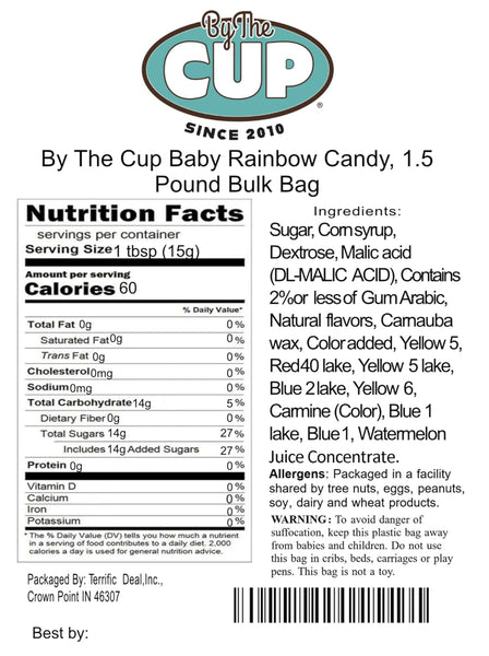 Nerds Baby Rainbow Candy, 1.5 Pound Bulk Bag