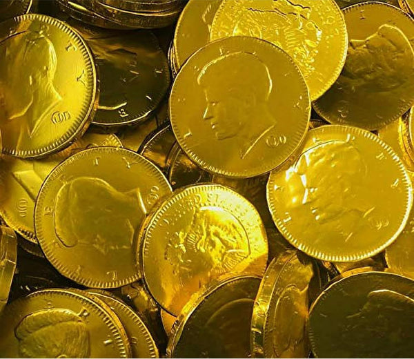 Chocolate Large Gold Coins 5lb Bag