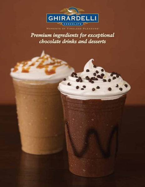 Ghirardelli Mocha Premium Frappe Mix, 3.12 lb Can, Coffee Added (Pack of 2) with By The Cup Scoop