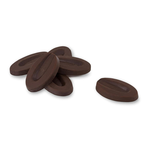 Valrhona Guanaja 70% Dark Chocolate Feves for Coating, Molding, Bars, Cream Mix & Ganache, 1 lb (0.45 Kilograms) By The Cup Bag