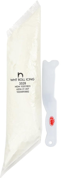 Henry and Henry Redi-Pak White Roll Icing, 2 Pound with By The Cup Spatula Knife