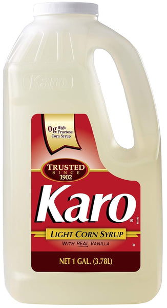 Karo - Light Corn Syrup with Real Vanilla, 1 Gallon Bottle - Includes Karo Measuring Spoon