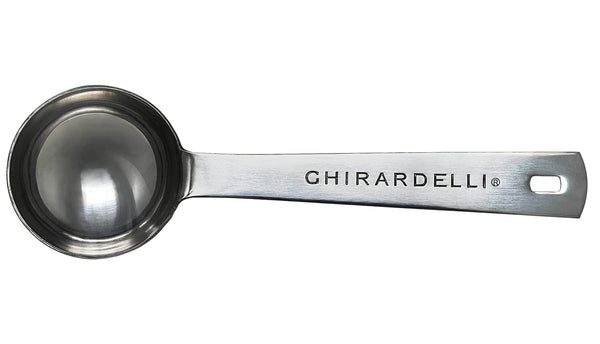 Ghirardelli - White Chocolate Flavored Sauce, 87.3 Ounce Bottle with Ghirardelli Stamped Barista Spoon