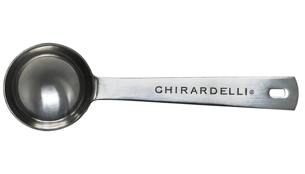 Ghirardelli Caramel Sauce, 16 Ounce Squeeze Bottle with Ghirardelli Stamped Barista Spoon