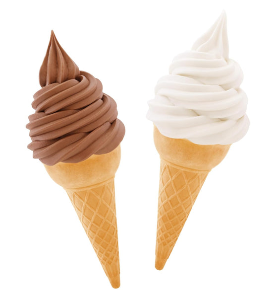 By The Cup Non-Dairy Soft Serve Mix Variety, Gluten Free, 1 of each Flavor: 6 lb Bag: Chocolate and Vanilla