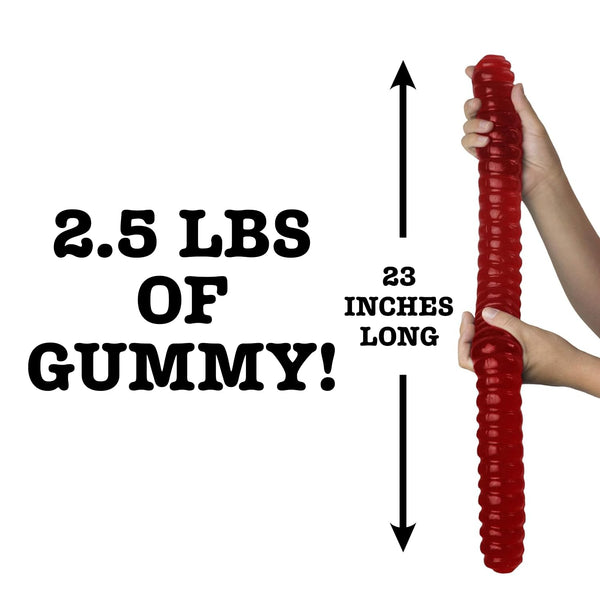 By The Cup Giant Gummy Worm, Cherry Flavored, 2.5 lbs