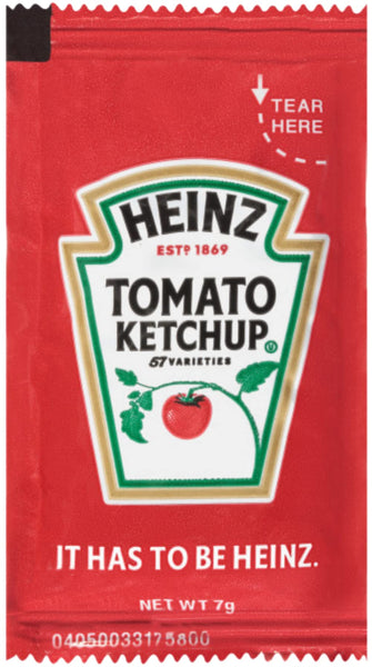 Heinz Condiment Packet Variety, Tomato Ketchup and Yellow Mustard (Pack of 180) with By The Cup Spreader