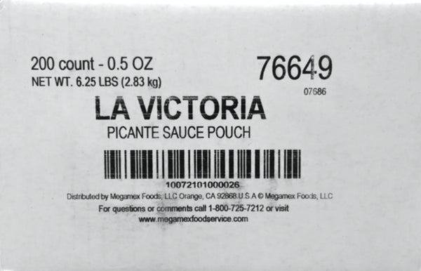 La Victoria Medium Salsa Picante Sauce, 0.5 oz Packets (Pack of 200) with By The Cup Spatula Knife