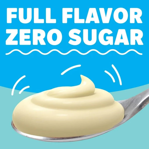 Jell-O Zero Sugar White Chocolate Instant Pudding & Pie Filling Mix 1 oz Box (Pack of 3) with By The Cup Mood Spoons