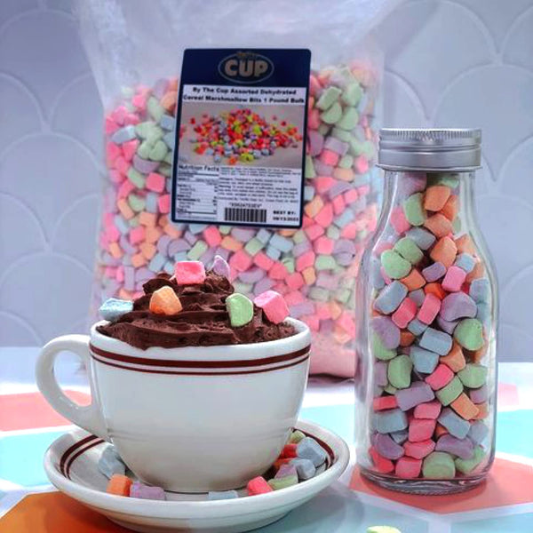 By The Cup Assorted Dehydrated Cereal Marshmallow Bits 2 Pound Bulk