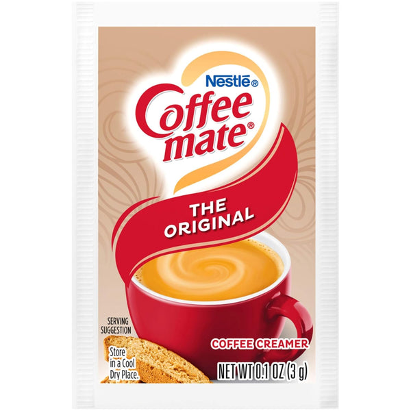 Taster's Choice & Coffee mate Bundle: Approximately 100 - Nescafe Taster's Choice House Blend Instant Coffee Packets, Approximately 100 - 3 Gram Coffee mate Original Creamer Packets with By The Cup Coffee Scoop