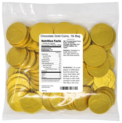 By The Cup Milk Chocolate Chocolate Coins, 1 Pound Bag