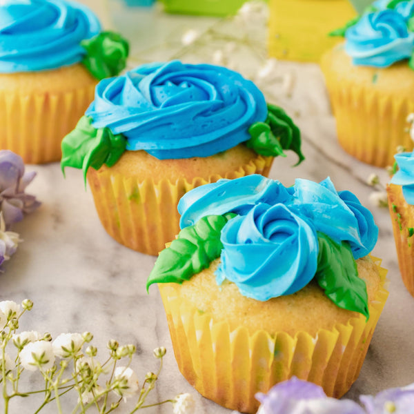 Pillsbury Birthday Bundle: Funfetti Cake Mix and Vibrant Green Vanilla Frosting with By The Cup Candles