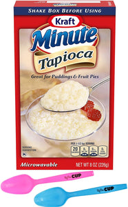 Kraft Minute Tapioca, 8 oz Box with By The Cup Mood Spoons