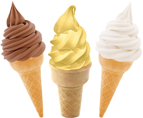 By The Cup Non-Dairy Soft Serve Mix Variety, 1 of each Flavor: 6 lb Bag Chocolate and Vanilla, 5.5 lb Pineapple, Gluten Free