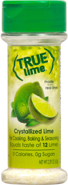 True Lime crystallized Lime Shaker, 2.29 oz (Pack of 3) with By The Cup Stainless Steel Measuring Spoons