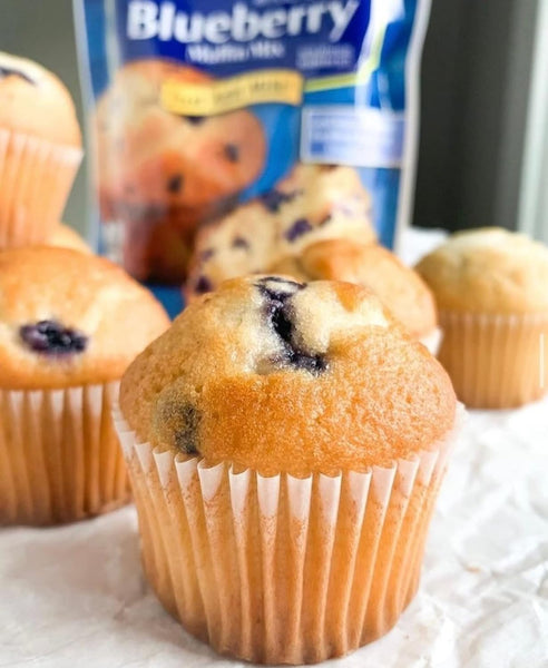 Martha White Muffin Mix Variety Banana Nut, Blueberry, Chocolate Chocolate Chip, Blueberry Cheesecake, Strawberry, Lemon Poppy with By The Cup Swivel Spoons