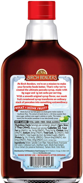 Birch Benders Original Keto Syrup, Gluten Free, Carb-Friendly, 13 fl oz (Pack of 1) with By The Cup Spatula Knife