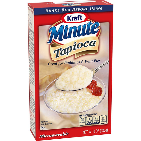 Kraft Minute Tapioca, 8 oz Box with By The Cup Mood Spoons