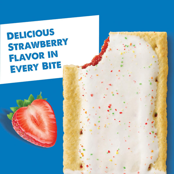 Pop-Tarts Whole Grain Variety, 1 of each: Blueberry, Strawberry, Cinnamon, 3.3 oz (Pack of 3) with By The Cup Bag Clip