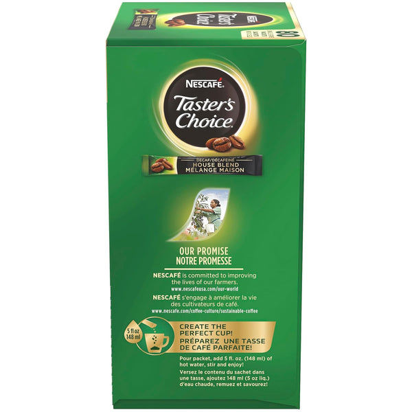 Taster's Choice Bundle, 80 of each: House Blend & Decaf Blend Instant Coffee Packets with By The Cup Coasters