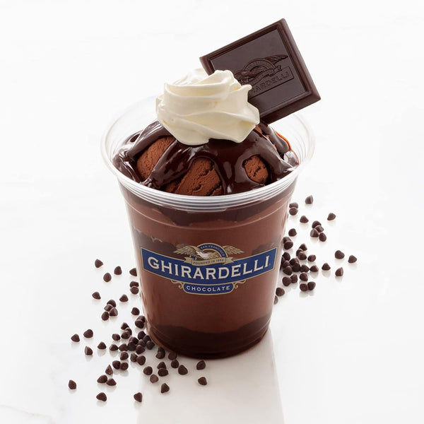 Ghirardelli Chocolate Sauce, 16 Ounce Squeeze Bottle (Pack of 2) with Ghirardelli Stamped Barista Spoon