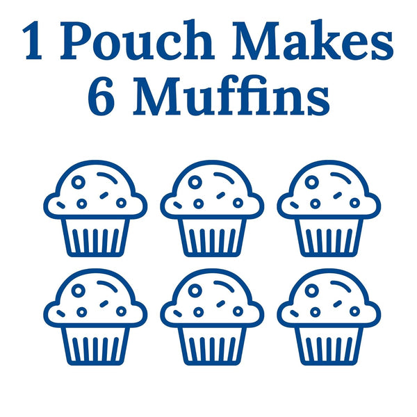 Martha White Chocolate Chip Muffin Mix, 7.4 oz (Pack of 3) with By The Cup Swivel Spoons