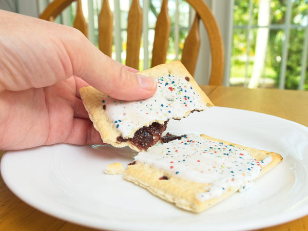 Pop-Tarts Whole Grain Variety, 1 of each: Blueberry, Strawberry, Cinnamon, 3.3 oz (Pack of 3) with By The Cup Bag Clip