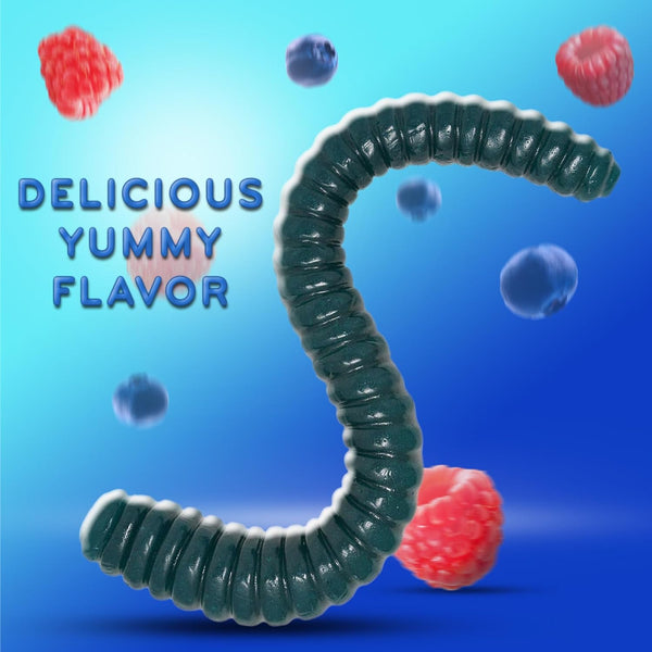 By The Cup Giant Gummy Worm, Blue Raspberry Flavored, 2.5 lbs