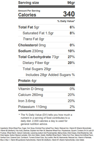 Pop-Tarts Whole Grain Variety, 1 of each: Blueberry, Strawberry, Cinnamon, 3.3 oz (Pack of 3) with By The Cup Bag Clip