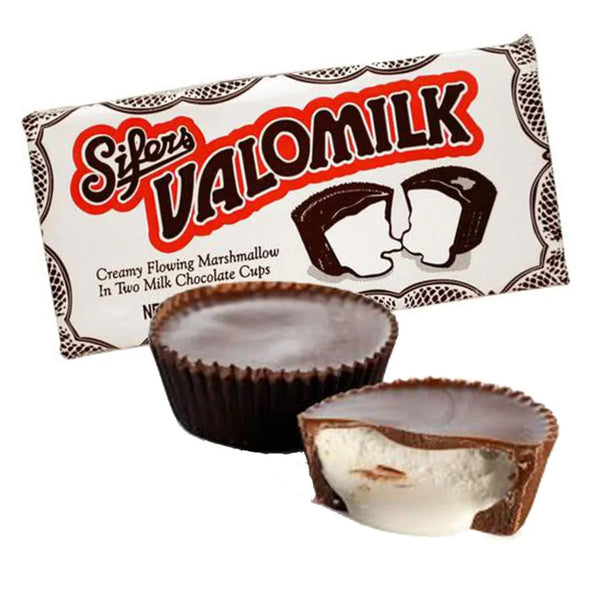 Sifer's Valomilk Old-Fashioned Marshmallow Cups (Pack of 12) with By The Cup Stickers