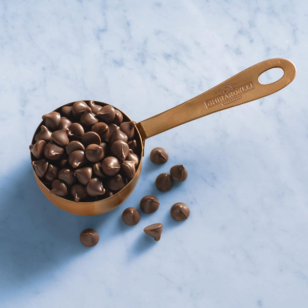Ghirardelli Semi-Sweet Chocolate Chips, 5lb bag with Ghirardelli Stamped Barista Spoon