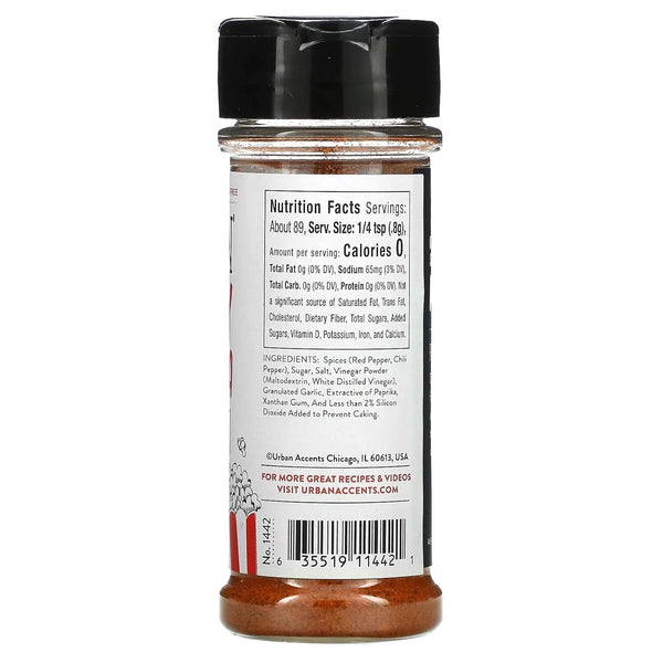 Urban Accents Gourmet Popcorn Seasoning, Sizzlin' Spicy Sriracha, 2.5 oz with By The Cup Swivel Spoons