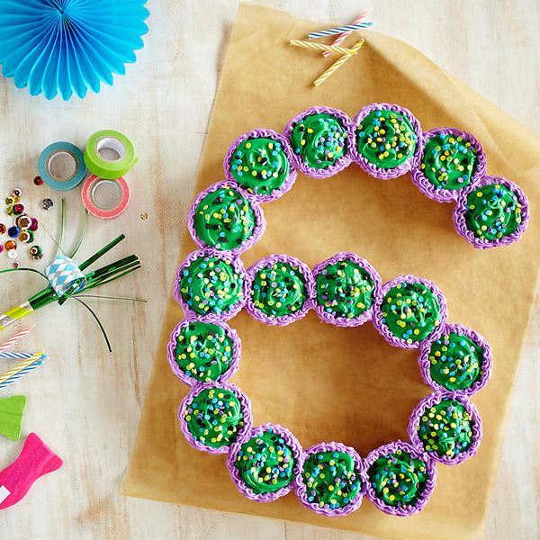 Pillsbury Birthday Bundle: Funfetti Cake Mix and Vibrant Green Vanilla Frosting with By The Cup Candles