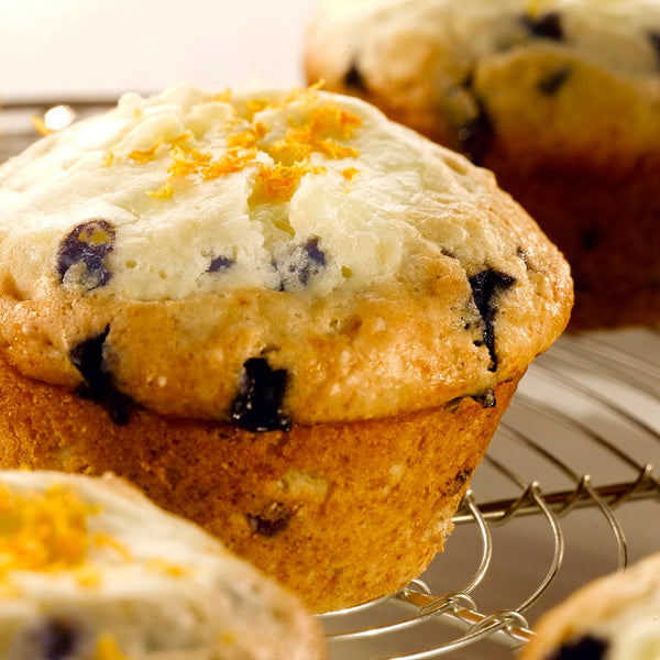 Martha White Blueberry Cheesecake Muffin Mix, 7 oz (Pack of 3) with By The Cup Swivel Spoons