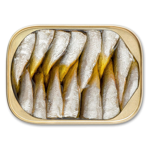 King Oscar Wild Caught Sardines Cross Pack In Extra Virgin Olive Oil, 3.75 oz (Pack of 6) with By The Cup Toothpicks