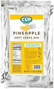 By The Cup Non-Dairy Pineapple Soft Serve Mix, Gluten Free, 5.5 lb Bag