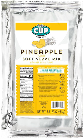 By The Cup Non-Dairy Pineapple Soft Serve Mix, Gluten Free, 5.5 lb Bag