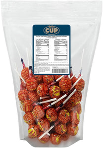 Chupa Chups Orange, Approximately 65 Lollipops, 2 Pound By The Cup Bulk Bag