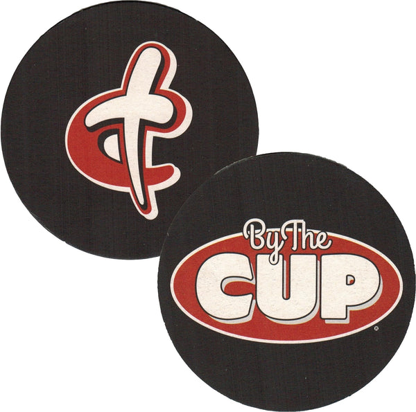 Island Oasis Lemonade Fruit Puree Beverage Mix, 1 Liter (Pack of 2) with By The Cup Coasters