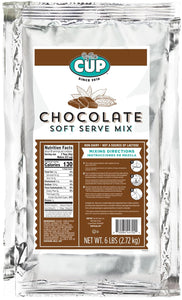 By The Cup Non-Dairy Chocolate Soft Serve Mix, Gluten Free, 6 lb Bag