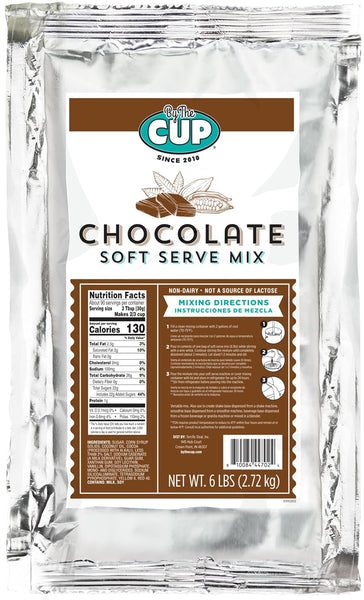By The Cup Non-Dairy Soft Serve Mix Variety, Gluten Free, 1 of each Flavor: 5.5-6 lb Bag: Chocolate and Pineapple