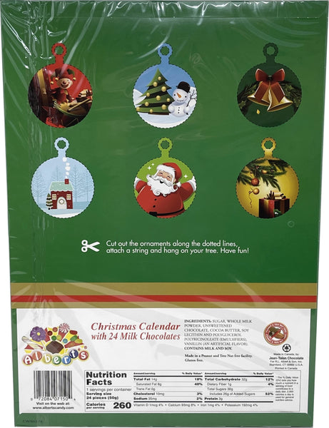 Albert's 24 Chocolate days to Christmas Advent Calendar (Pack of 3)