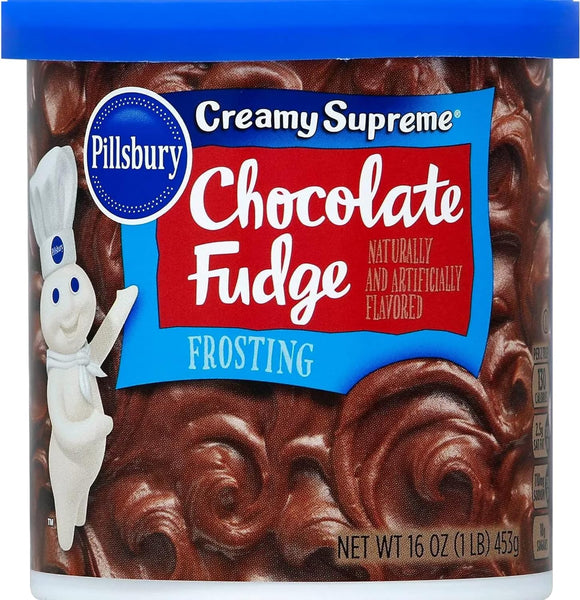 Pillsbury Creamy Supreme Frosting Variety Vanilla, Cream Cheese, Chocolate Fudge with By The Cup Frosting Spreader