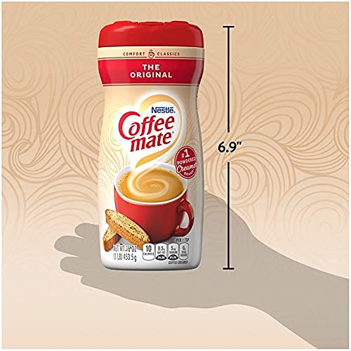 Coffee mate The Original Powder Creamer, 11 oz (Pack of 4) with By The Cup Scoop